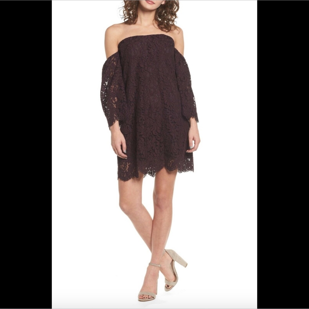 NWT Cupcakes and Cashmere Lace Off Shoulder Dress‎